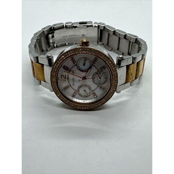 Michael Kors Mini Parker MK6306 Women's Two-tone Analog Dial Quartz Watch JNA791 - Picture 5 of 11